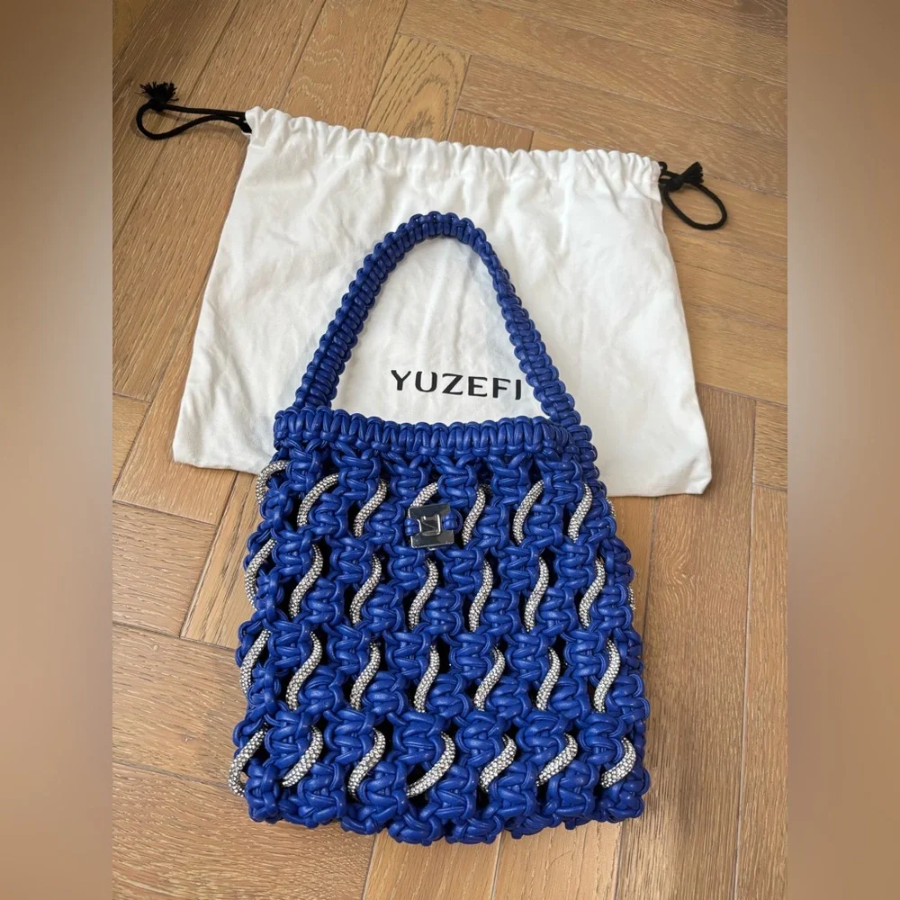 Yuzefi Woven Crystal Tote Bag - Picture 5 of 16